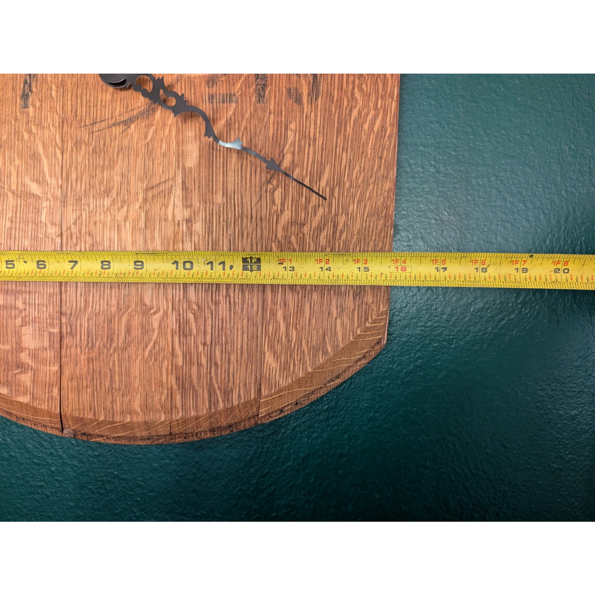 French Oak Wine Barrel Clock – Authentic Cadus Sensoriel Head | Rustic Wall Clock from 30-Month Aged French Oak | Unique Upcycled Cooperage Decor