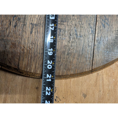 Treaty Oak Rye Whiskey Barrel Lid Tray – Oak Barrel Head with Black Iron Handles