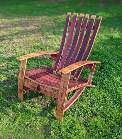 DIY Furniture Kit - Adirondack Chair Kit - Reclaimed Oak Wine Barrel