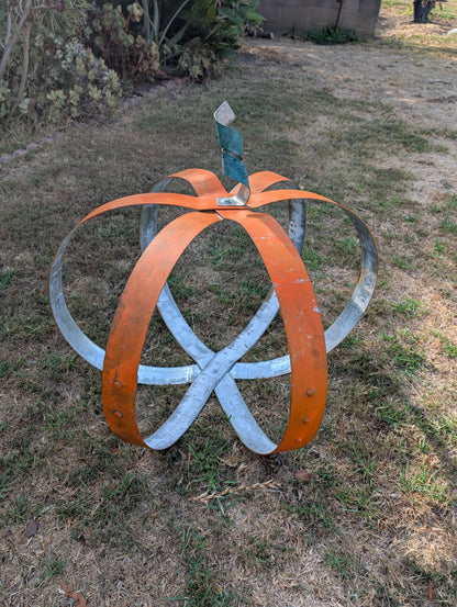 Reclaimed Galvanized Steel Pumpkins