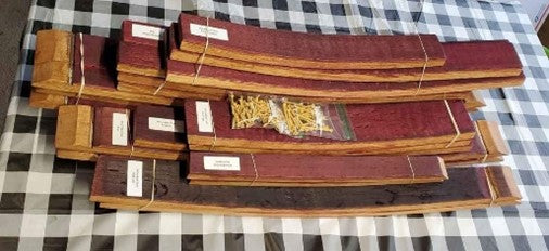 DIY Furniture Kit - Adirondack Rocking Chair Kit - Reclaimed Oak Wine Barrel