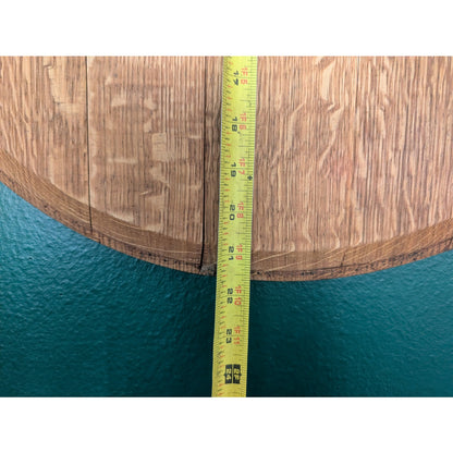 French Oak Wine Barrel Clock – Authentic Cadus Sensoriel Head | Rustic Wall Clock from 30-Month Aged French Oak | Unique Upcycled Cooperage Decor