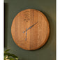 Authentic Oak Wine Barrel Lid Clock | Reclaimed California Barrel Head Wall Clock | Rustic Wine Country Decor