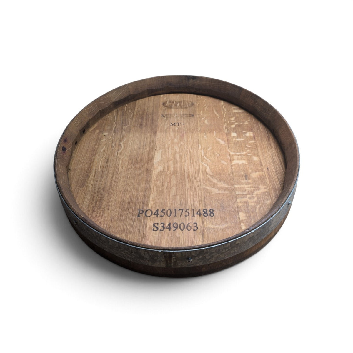 Reclaimed Wine Barrel Tray | Rustic Wooden Charcuterie Board Serving Tray | Dual Sided | Farmhouse Kitchen Decor